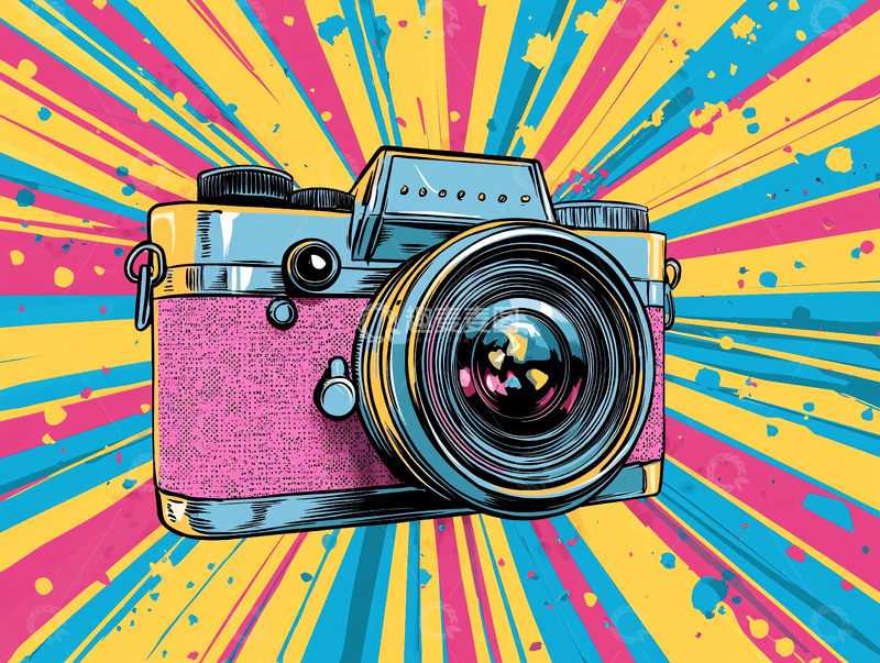 高清大图下载【趣麦麦图】复古相机