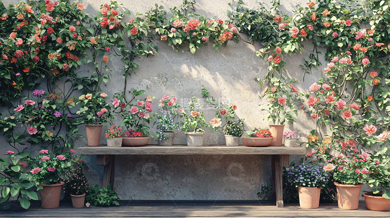 高清大图下载【趣麦麦图】花墙