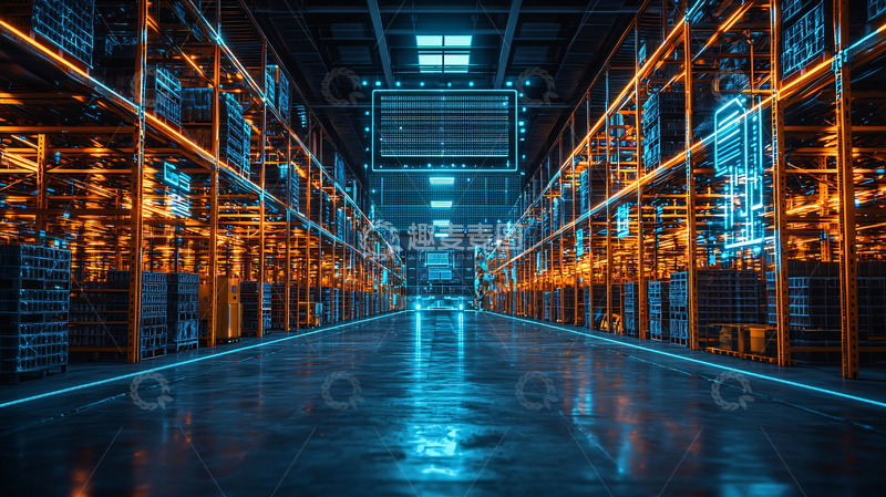 高清大图下载【趣麦麦图】科技感十足的服务器机房
