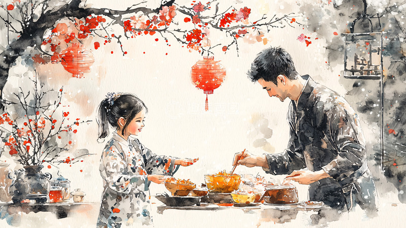 高清大图下载【趣麦麦图】水彩画