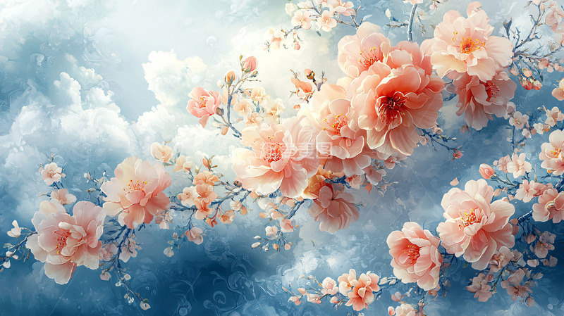 高清大图下载【趣麦麦图】粉色花朵