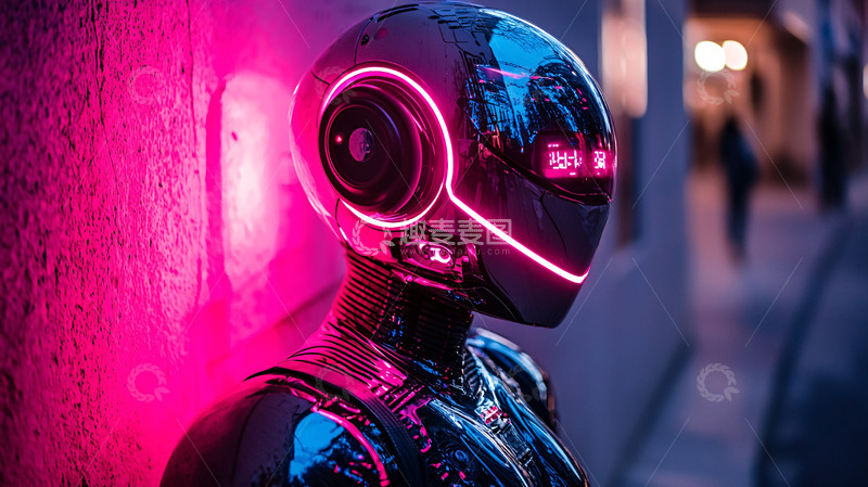 高清大图下载【趣麦麦图】未来科技感机器人