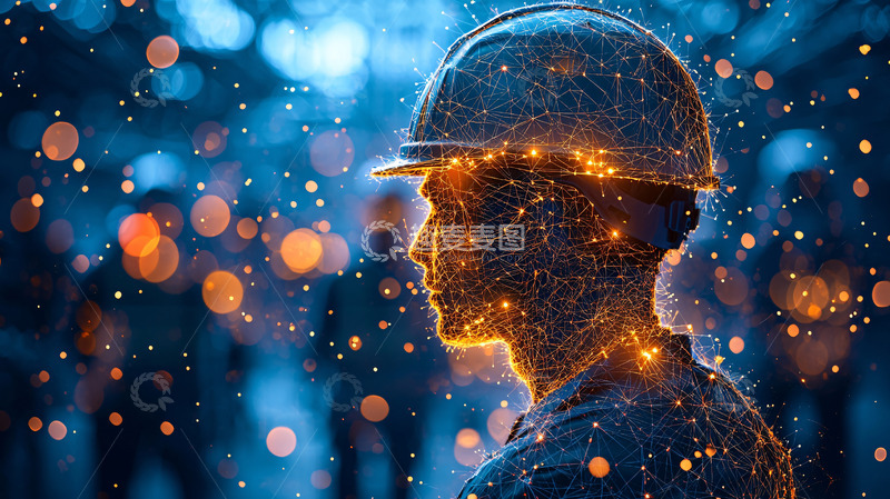 高清大图下载【趣麦麦图】未来科技工人