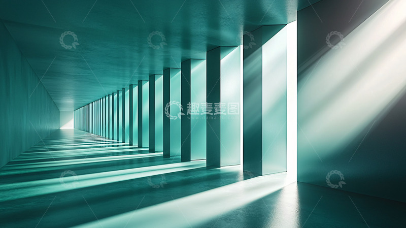 高清大图下载【趣麦麦图】光线走廊