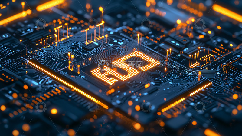 高清大图下载【趣麦麦图】芯片电路板高清特写