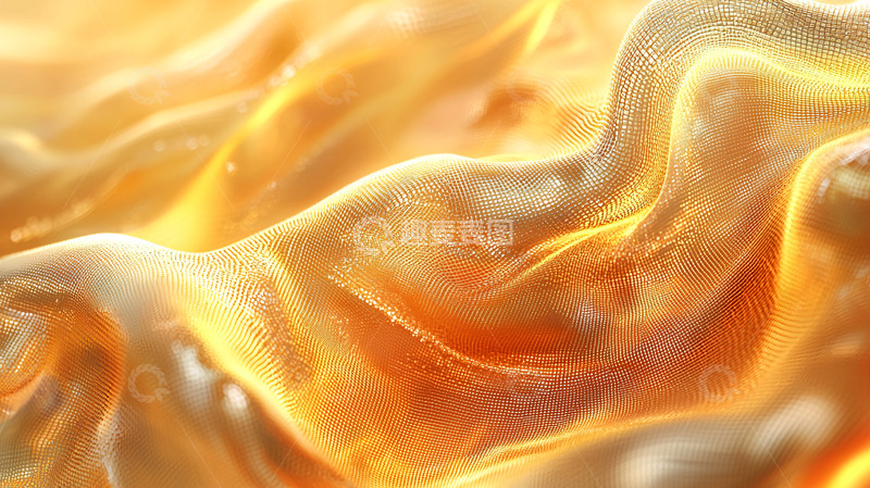 高清大图下载【趣麦麦图】金色流体抽象背景