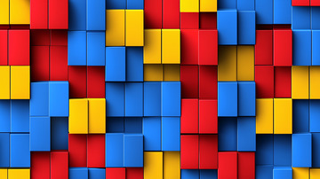 红黄蓝方块背景