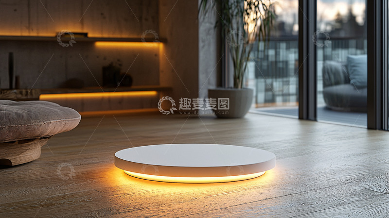 高清大图下载【趣麦麦图】现代简约家居圆形地台