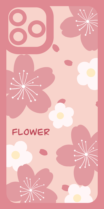 粉色樱花手机壳