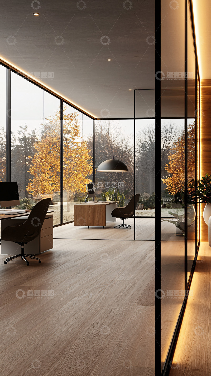 高清大图下载【趣麦麦图】现代简约办公室