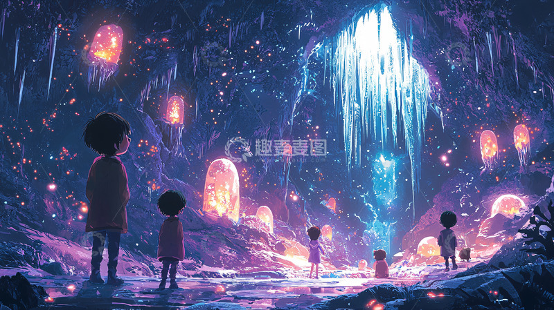 高清大图下载【趣麦麦图】梦幻洞穴