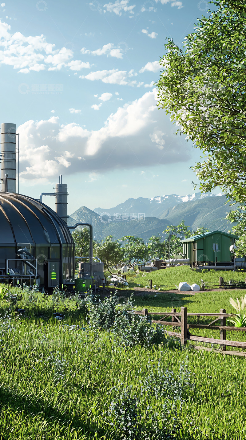 高清大图下载【趣麦麦图】绿色环保工厂