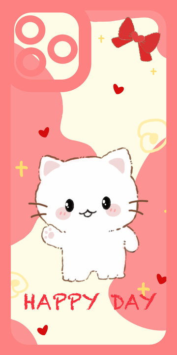 站着小猫手机壳