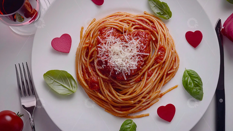 高清大图下载【趣麦麦图】爱心意面