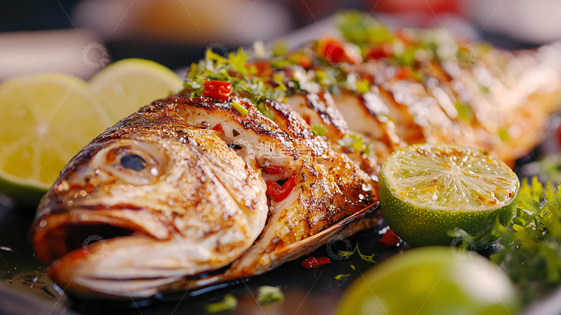 高清大图下载【趣麦麦图】烤鱼