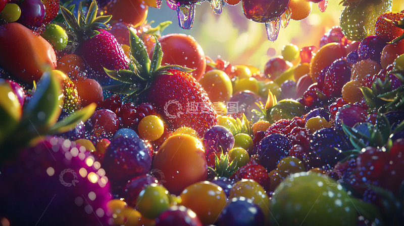 高清大图下载【趣麦麦图】鲜亮水果缤纷盛宴