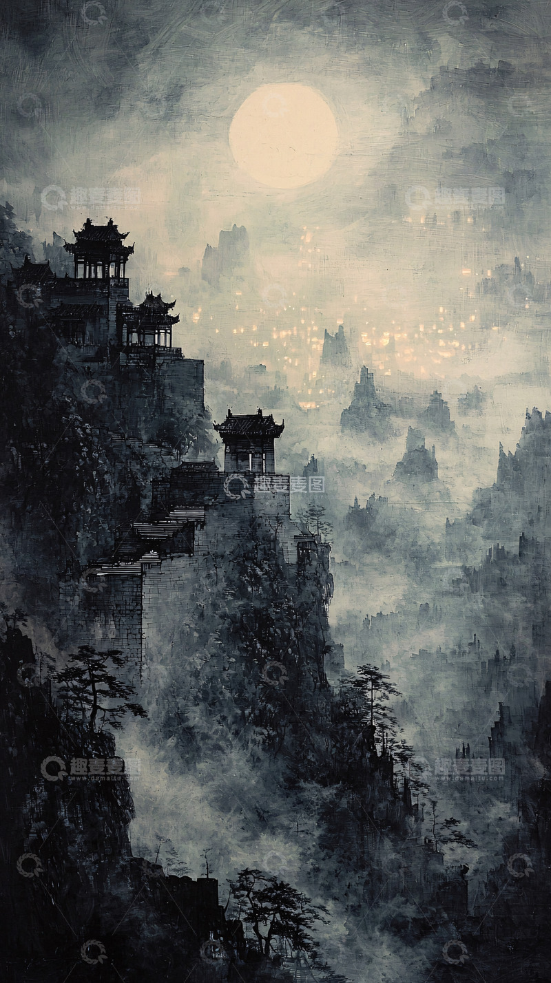 高清大图下载【趣麦麦图】水墨画