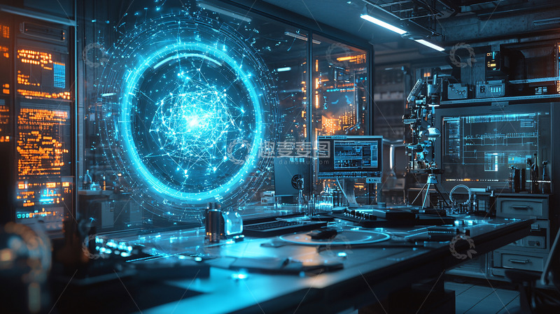 高清大图下载【趣麦麦图】未来科技实验室