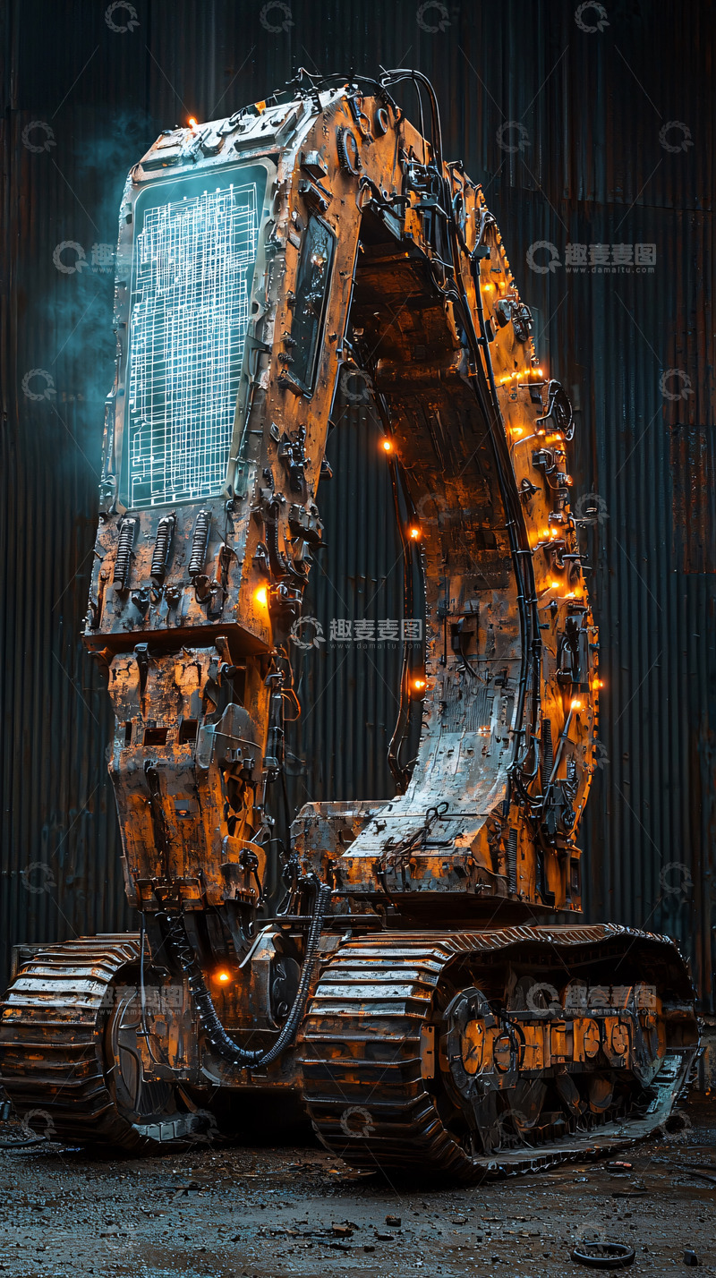 高清大图下载【趣麦麦图】未来感机械巨兽