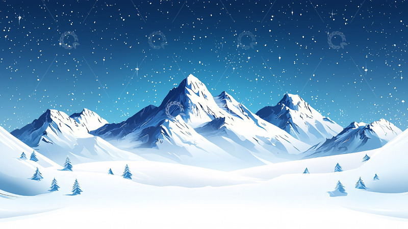 高清大图下载【趣麦麦图】雪山风景