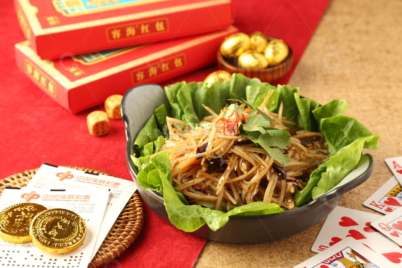 高清大图下载【趣麦麦图】香辣拌藕丝摄影图