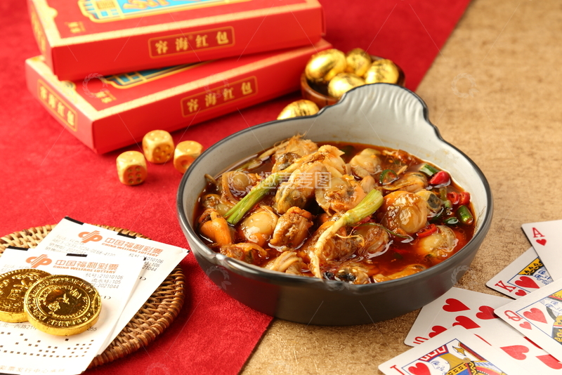 高清大图下载【趣麦麦图】辣卤黑蚬子摄影图