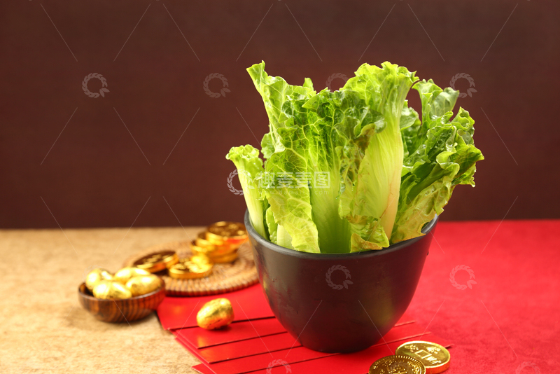 高清大图下载【趣麦麦图】火锅配菜罗马生菜