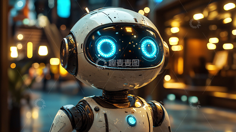 高清大图下载【趣麦麦图】未来科技感机器人