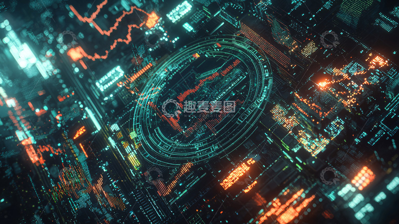 高清大图下载【趣麦麦图】抽象科技感背景