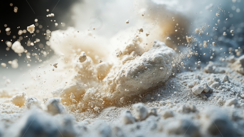 高清大图下载【趣麦麦图】高清美食主食面粉特写1