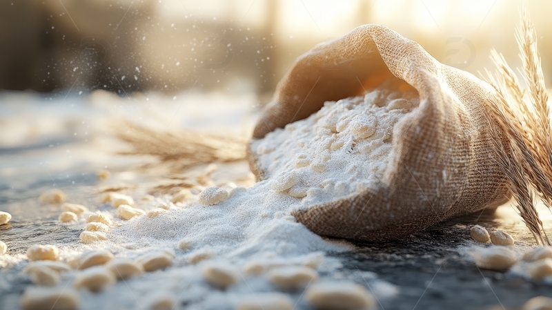 高清大图下载【趣麦麦图】高清美食主食面粉特写8