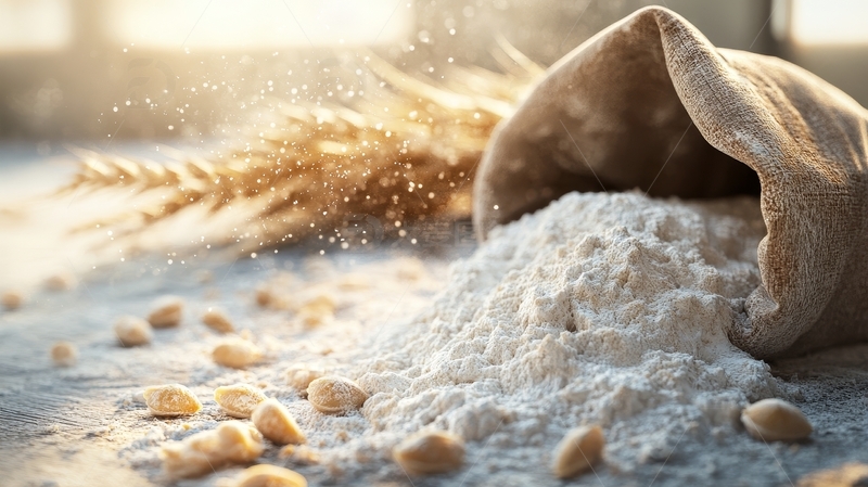 高清大图下载【趣麦麦图】高清美食主食面粉特写9