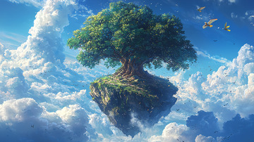 天空之上的巨树