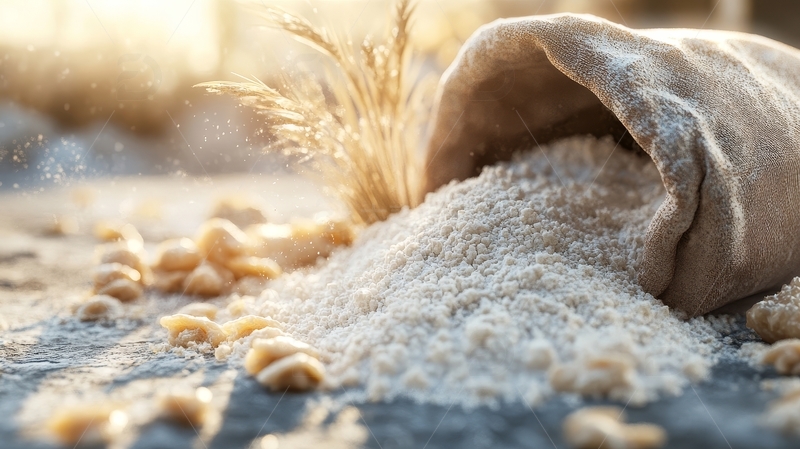 高清大图下载【趣麦麦图】高清美食主食面粉特写