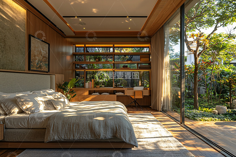 高清大图下载【趣麦麦图】现代简约卧室设计15