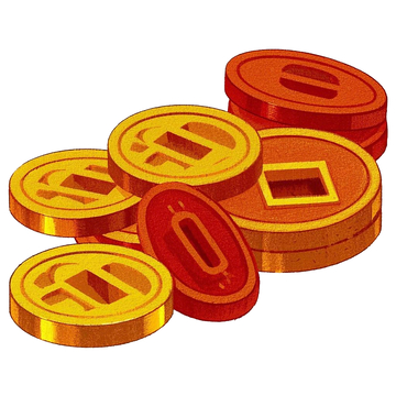 一堆金币金钱钱币