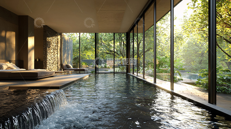 高清大图下载【趣麦麦图】室内泳池
