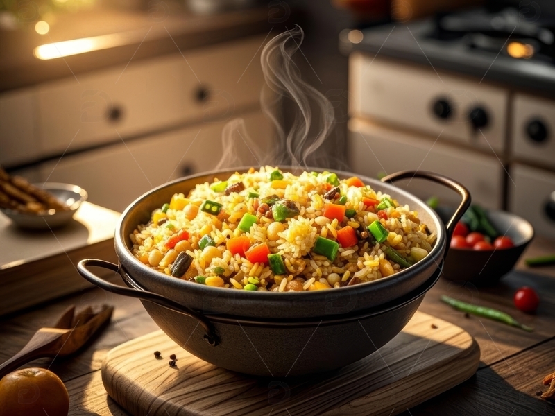 高清大图下载【趣麦麦图】美食主食米饭炒饭高清特写