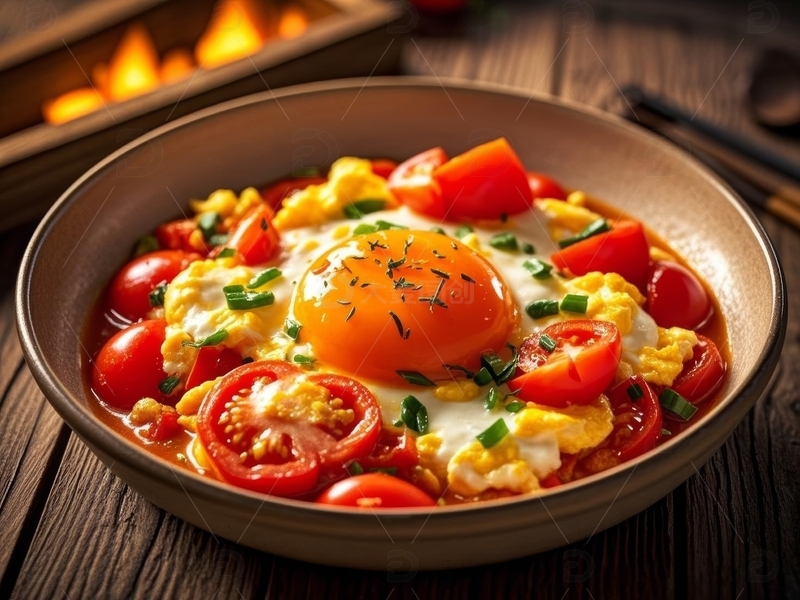 高清大图下载【趣麦麦图】主食番茄炒饭高清特写20