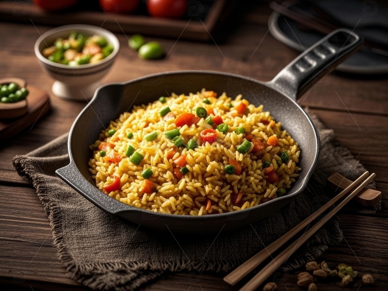 高清大图下载【趣麦麦图】美食主食米饭炒饭高清特写2