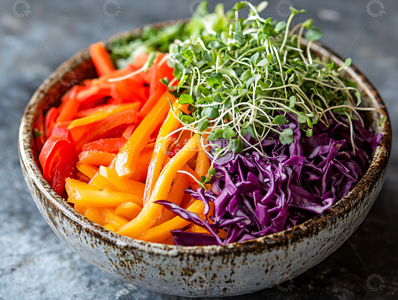 高清大图下载【趣麦麦图】彩色蔬菜沙拉