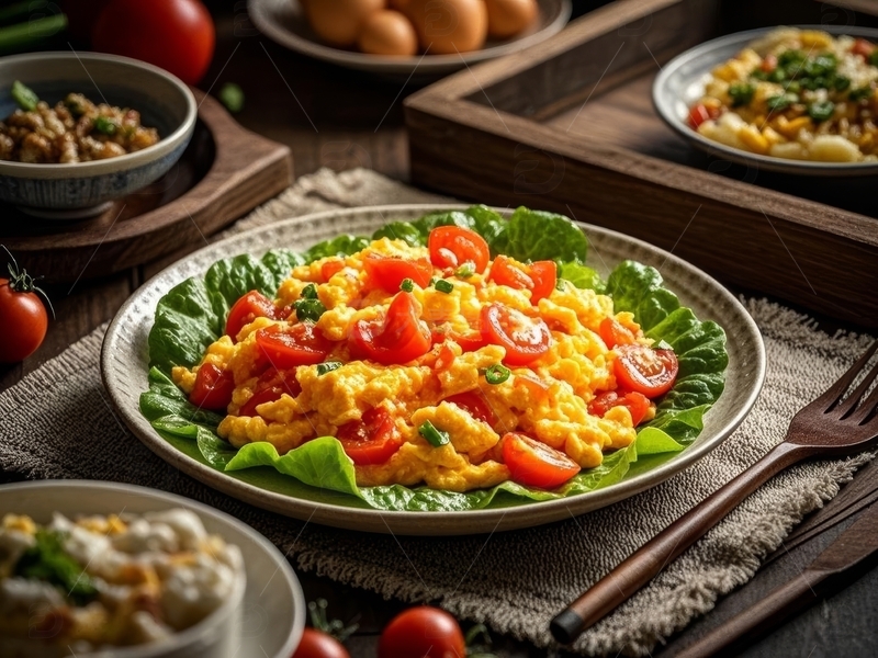 高清大图下载【趣麦麦图】主食番茄炒饭高清特写23