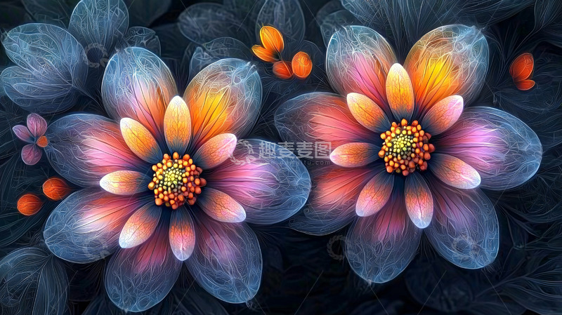 高清大图下载【趣麦麦图】梦幻花朵