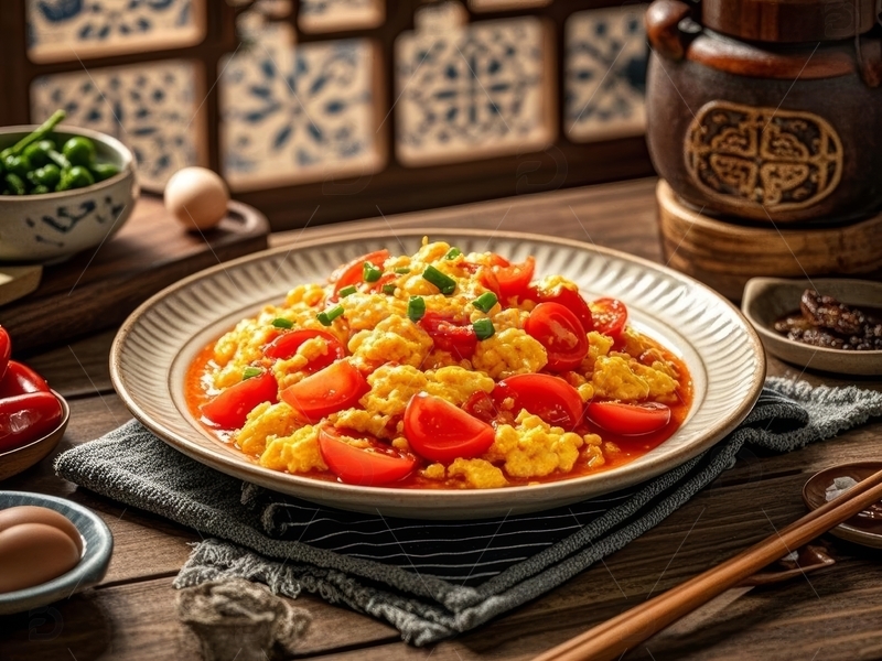 高清大图下载【趣麦麦图】主食番茄炒饭高清特写6