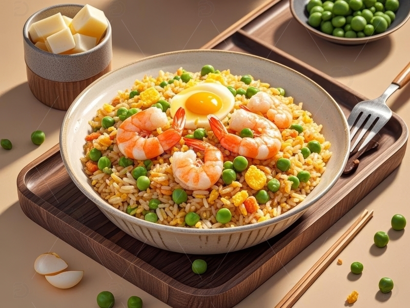 高清大图下载【趣麦麦图】美食主食米饭炒饭高清特写7