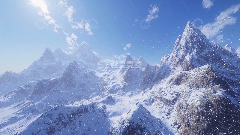 高清大图下载【趣麦麦图】雪山风景