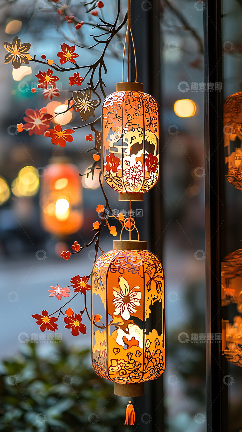 高清大图下载【趣麦麦图】中式灯笼
