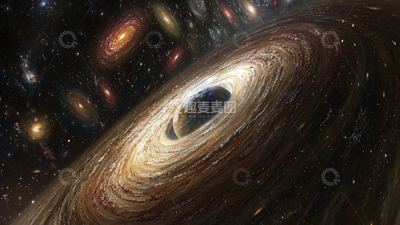 高清大图下载【趣麦麦图】超大质量黑洞吸积盘
