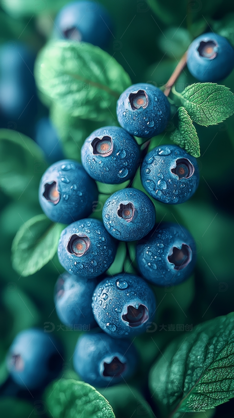 高清大图下载【趣麦麦图】新鲜水果蓝莓高清摄影特写17