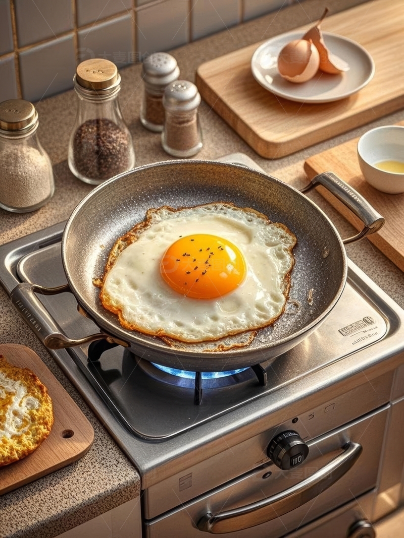 高清大图下载【趣麦麦图】高清美食摄影煎蛋特写3